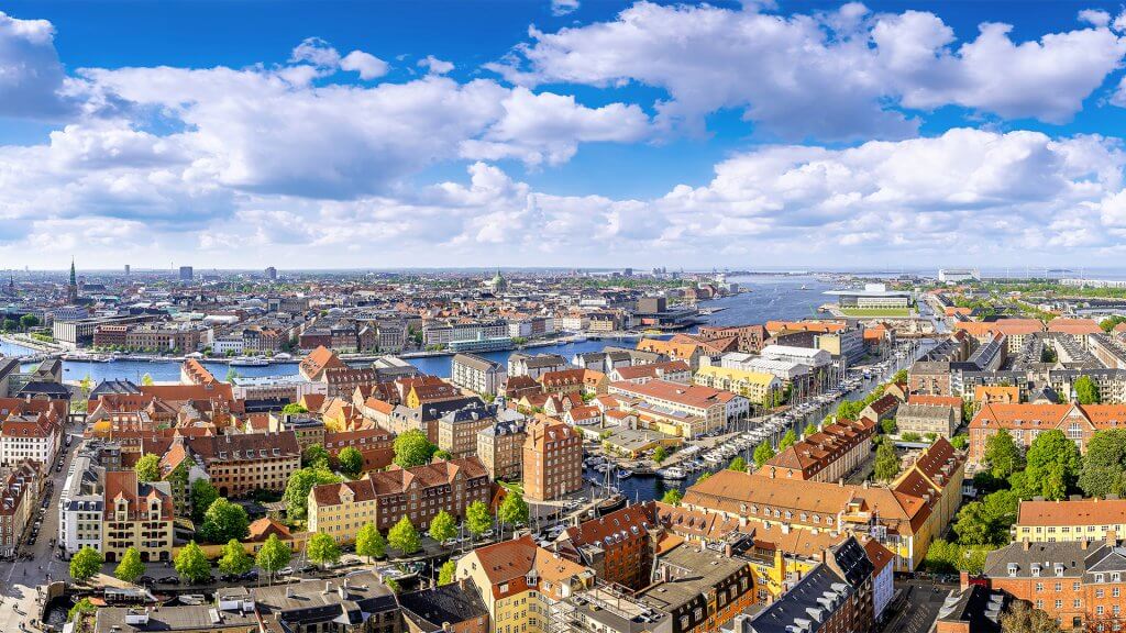City skyline of Copenhagen, Denmark