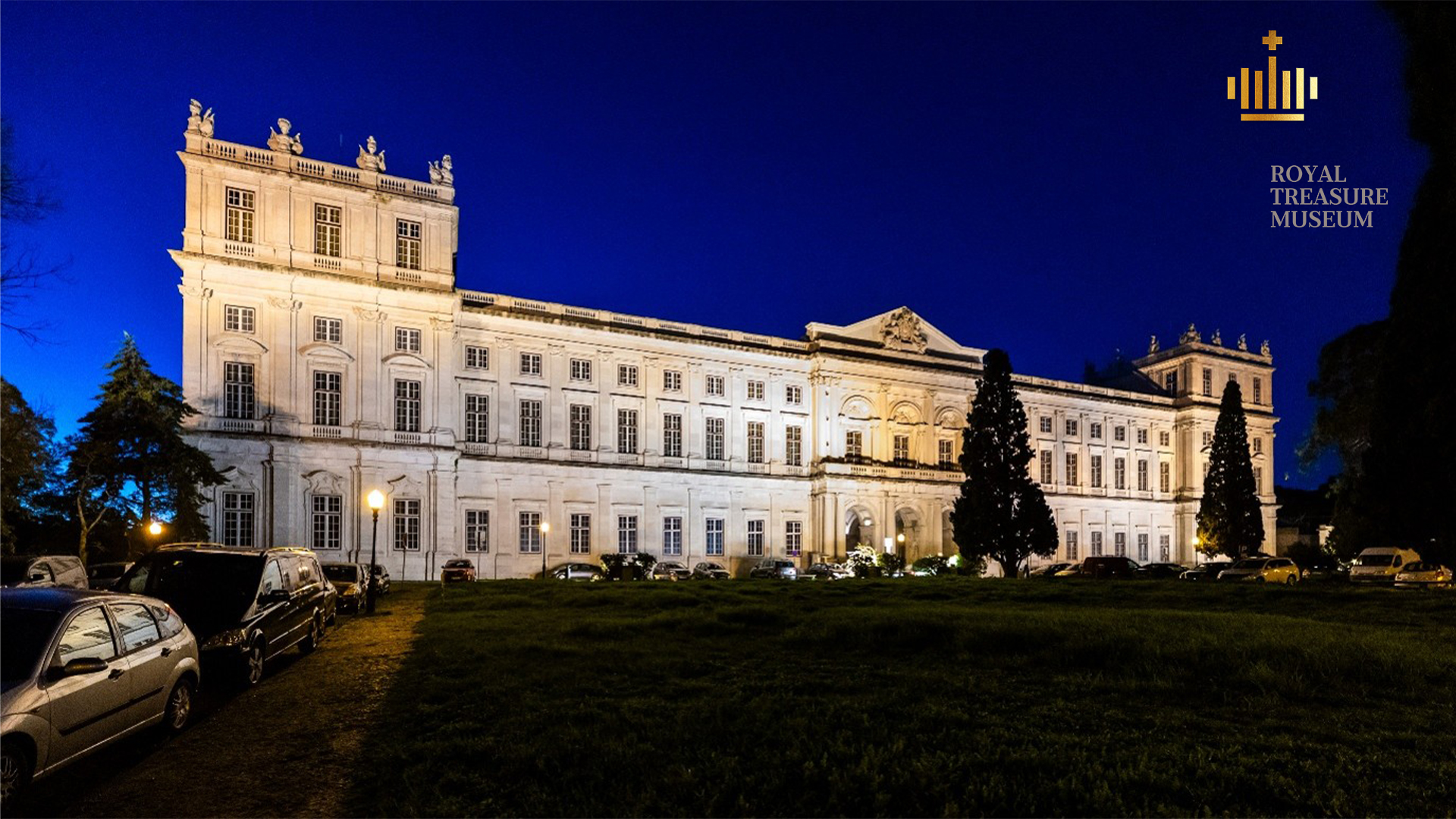 museum building at night